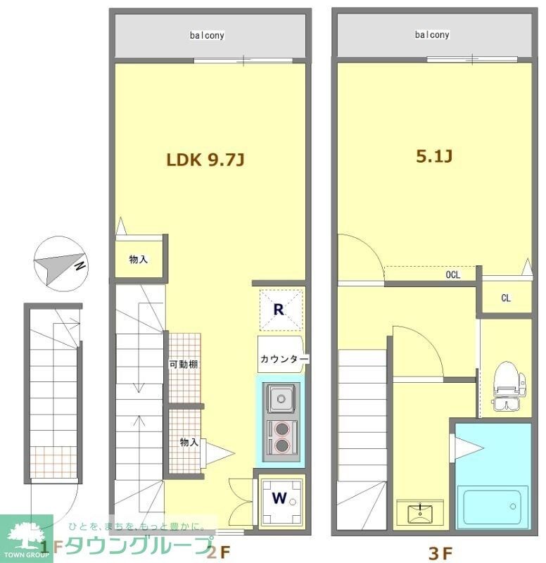 ノーザンロード東伏見の物件間取画像