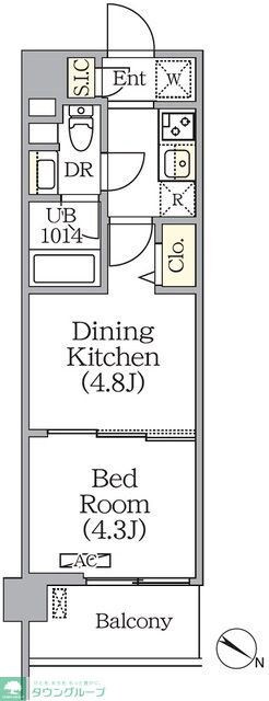プライムガーデン赤塚の物件間取画像