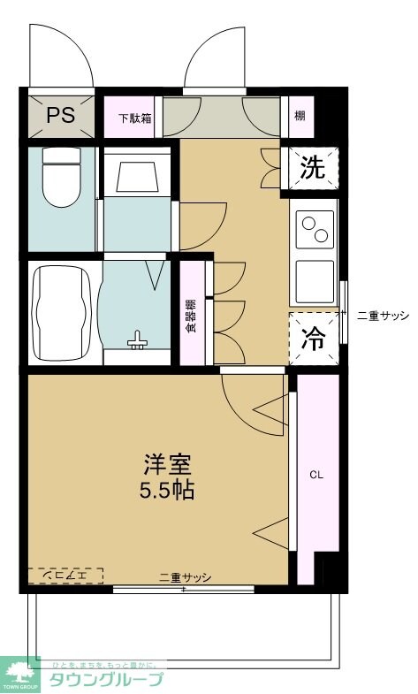 塩野第2ビルの物件間取画像
