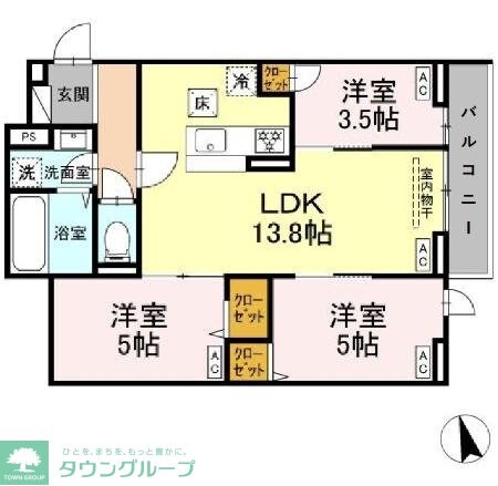 セレスティア下石神井の物件間取画像