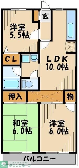 ラークパレスの物件間取画像