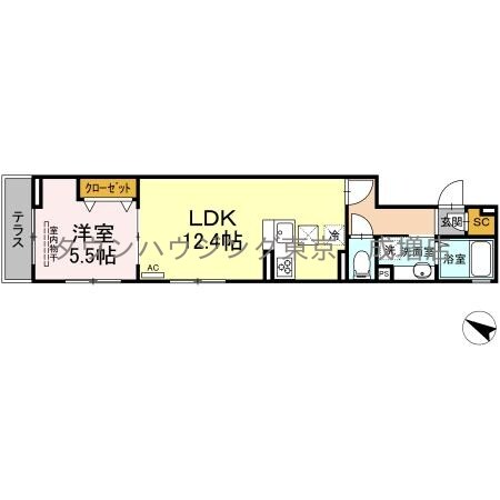 アンジュール小豆沢の物件間取画像