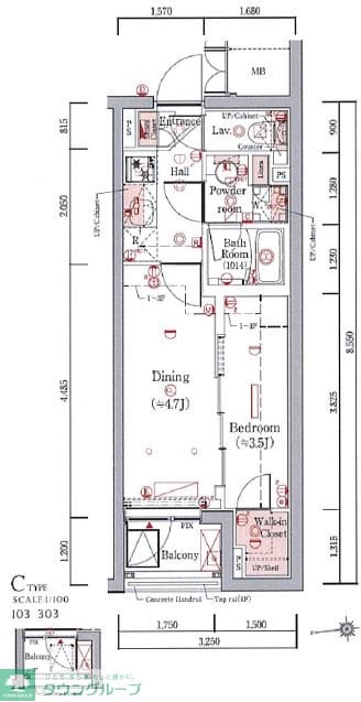 プレール・ドゥーク赤塚の物件間取画像