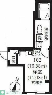 ブランドール坂下三丁目の物件間取画像