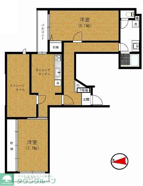 ベルシード板橋蓮根アンベリールの物件間取画像