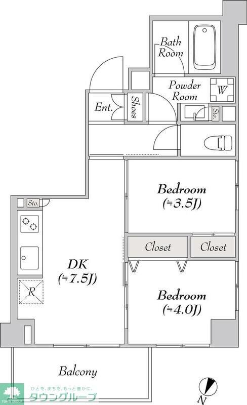 ルミーク本町ウェストの物件間取画像