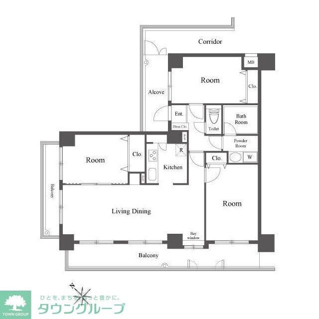 グリーンフィールド大山の物件間取画像
