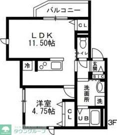 アピス赤羽の物件間取画像