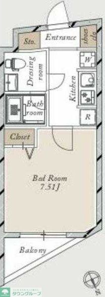 La Douceur赤塚の物件間取画像