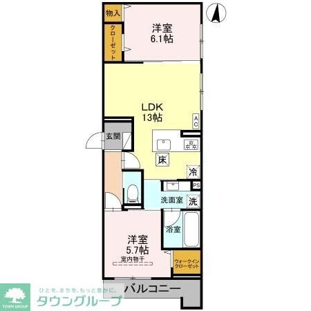 トリアングルの物件間取画像