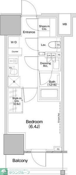 ザ・パークハビオ板橋区役所前の物件間取画像
