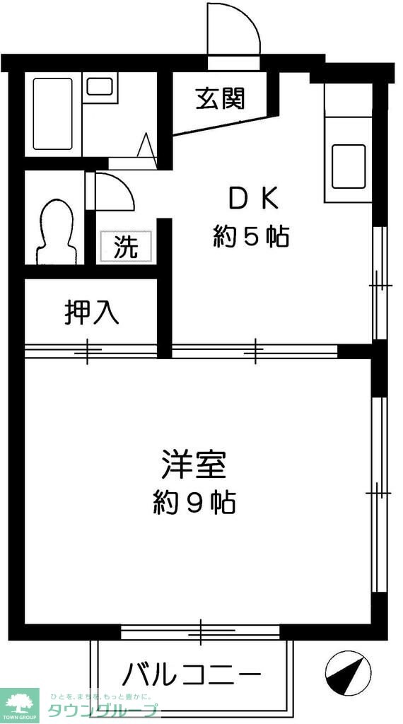 サマックス三園E棟の物件間取画像