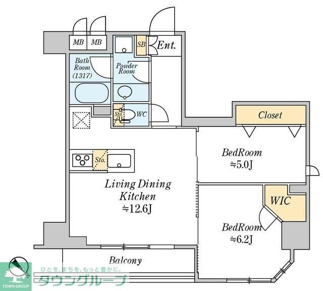 クレストコート志村坂上の物件間取画像