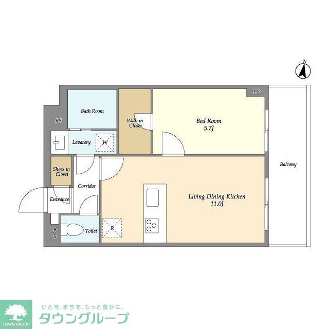 メゾンドオンディーヌの物件間取画像