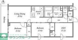 プライムガーデン若木の物件間取画像