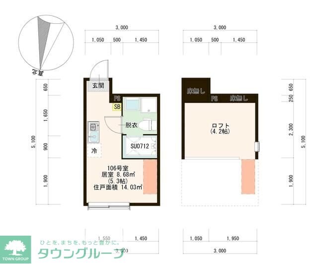 LUKE徳丸の物件間取画像