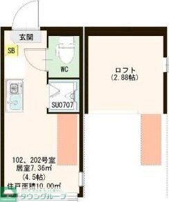 ハーモニーテラス南町の物件間取画像