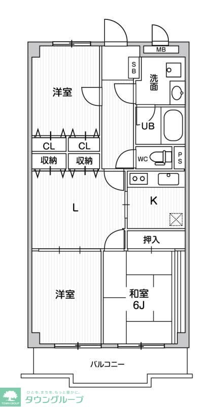 ピア・グランデ弐番館の物件間取画像