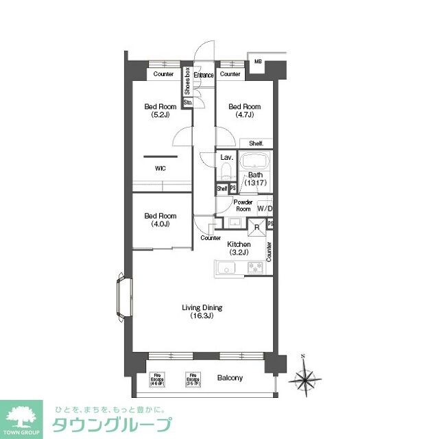 コンフォリア高島平の物件間取画像