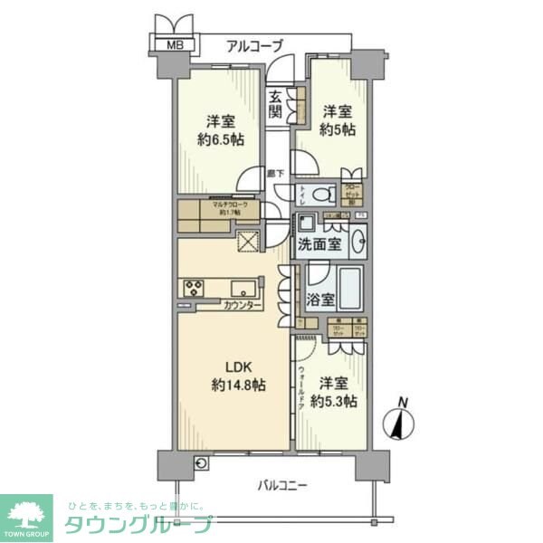 シャリエ朝霞の物件間取画像