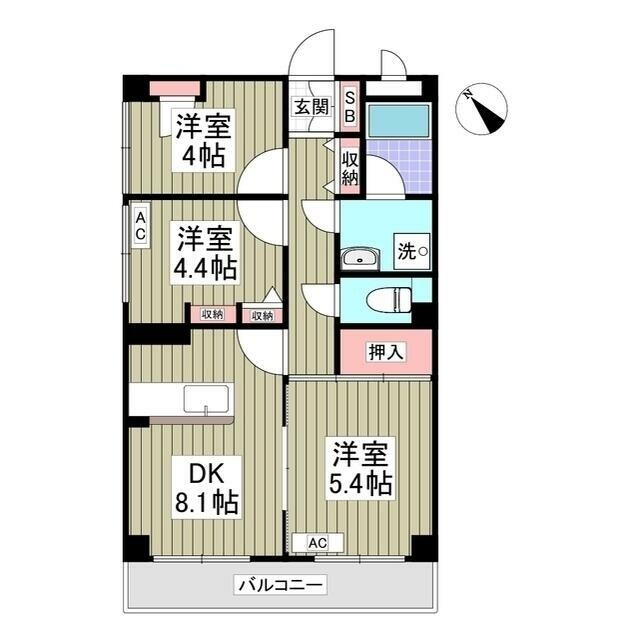 サニーエステートの物件間取画像