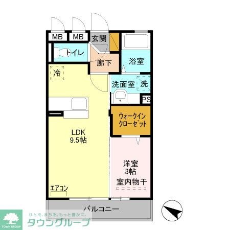 カルチェ Bの物件間取画像