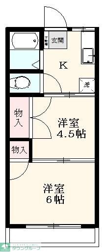 コーポふじみの物件間取画像