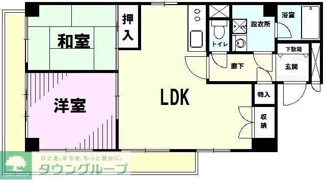 パールハイム川越の物件間取画像