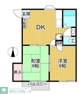 メゾンドUの物件間取画像