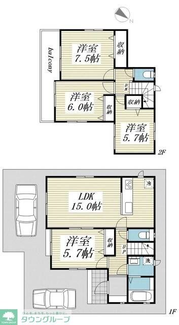 Sumai-to川越市安比奈新田01の物件間取画像