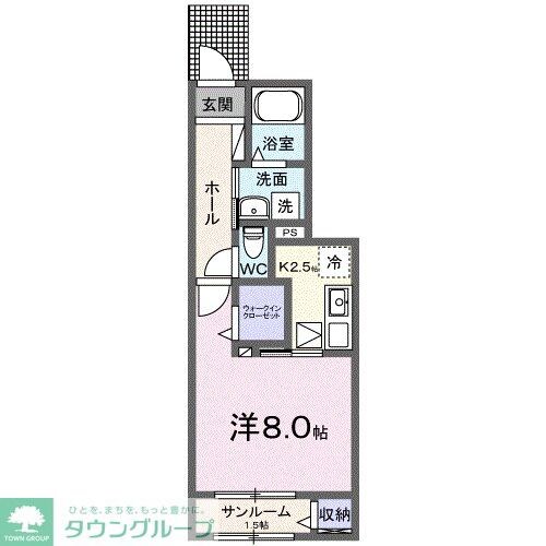 サニーヒルズの物件間取画像