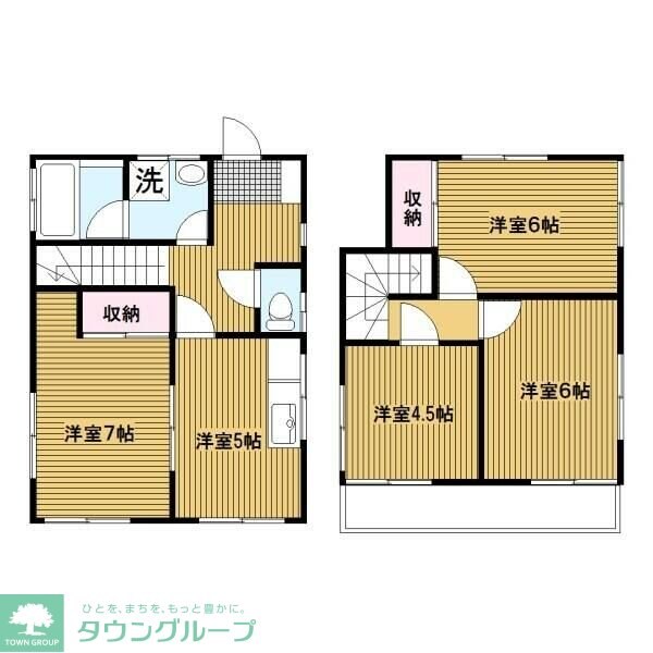 大袋貸家の物件間取画像