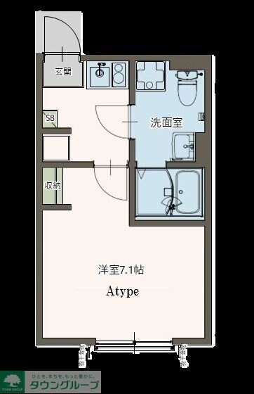 Agrande Tsuruse(エイグラン鶴瀬)の物件間取画像