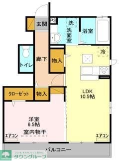 シャインアイリスIIの物件間取画像