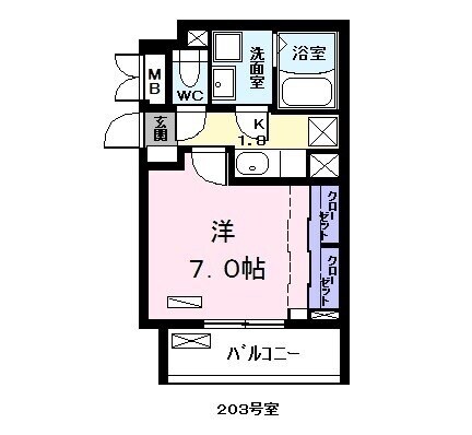 アニメート泉の物件間取画像