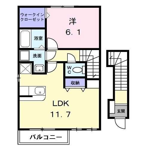 Moon Patioの物件間取画像