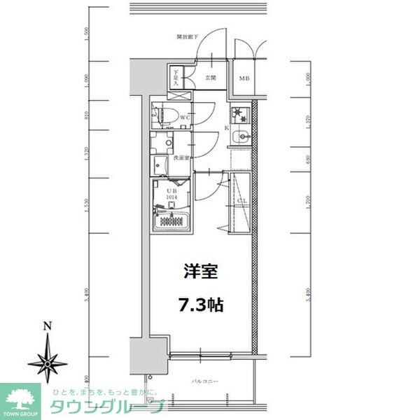 S-RESIDENCE亀島駅前ascent(アセント)の物件間取画像
