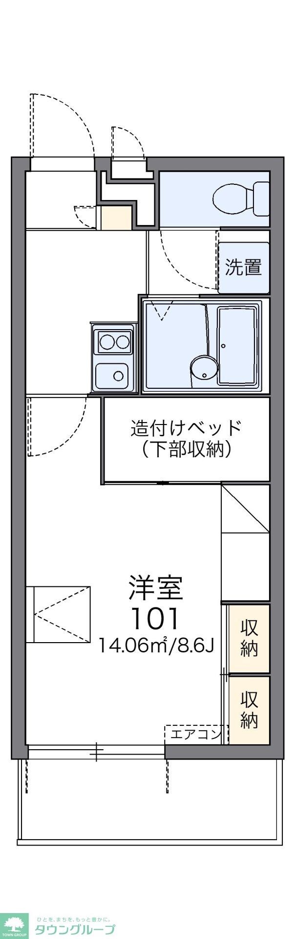 レオパレスライフワンの物件間取画像