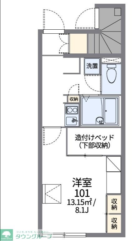 レオパレスかすもりの物件間取画像