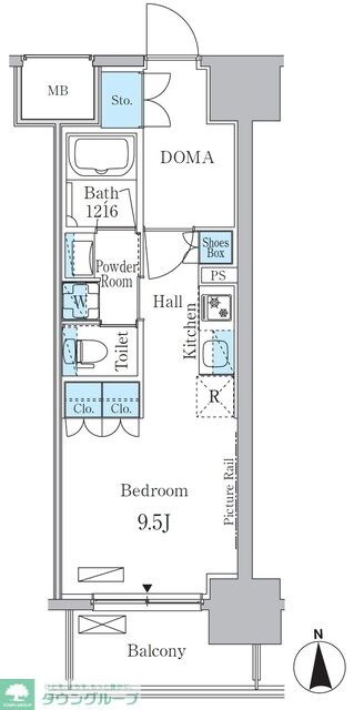 ヒヴィ・カーサ名駅西の物件間取画像