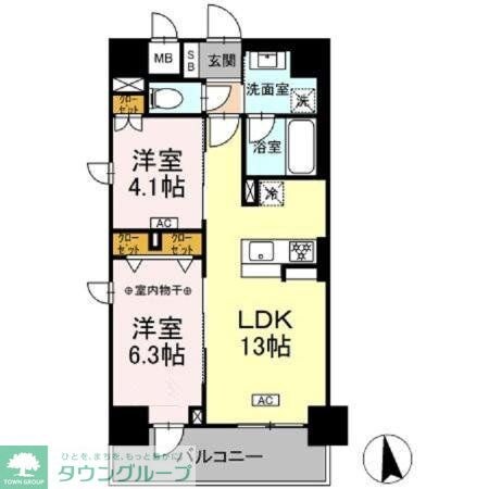 Cedar Noritakeの物件間取画像