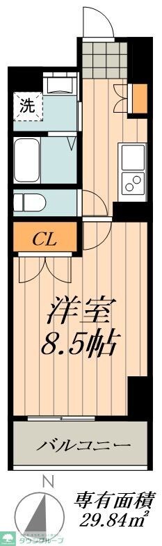 STUDIO KANAREBASHIの物件間取画像