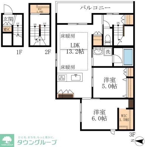 HEBEL寺町の物件間取画像