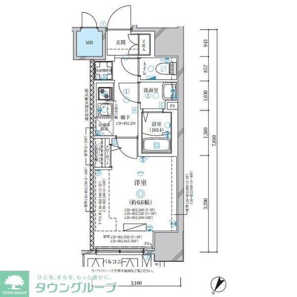 ディアレイシャス名古屋中村公園IIの物件間取画像