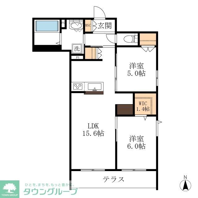 メゾン天白公園東Eの物件間取画像