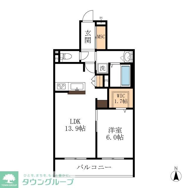 メゾン天白公園東Eの物件間取画像