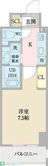 プレイズシード浅間町の物件間取画像