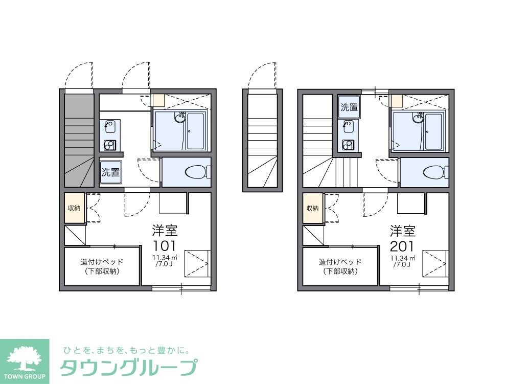 レオパレスロブレの物件間取画像