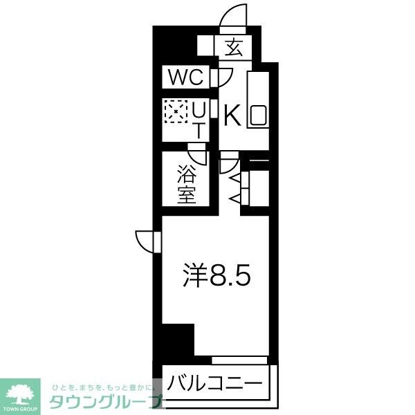 リシュドール名駅南の物件間取画像