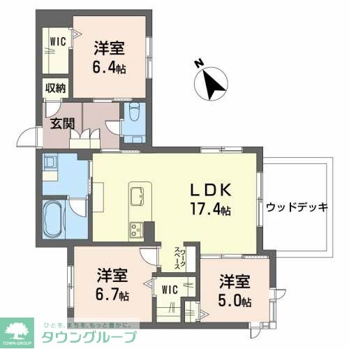 エグゼスト グリジオの物件間取画像